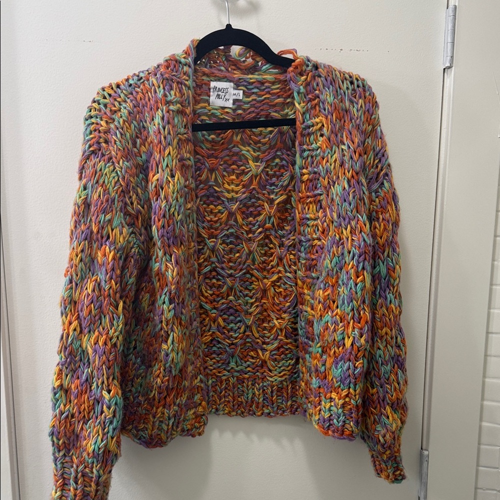 Multicolor Knit Cardigan